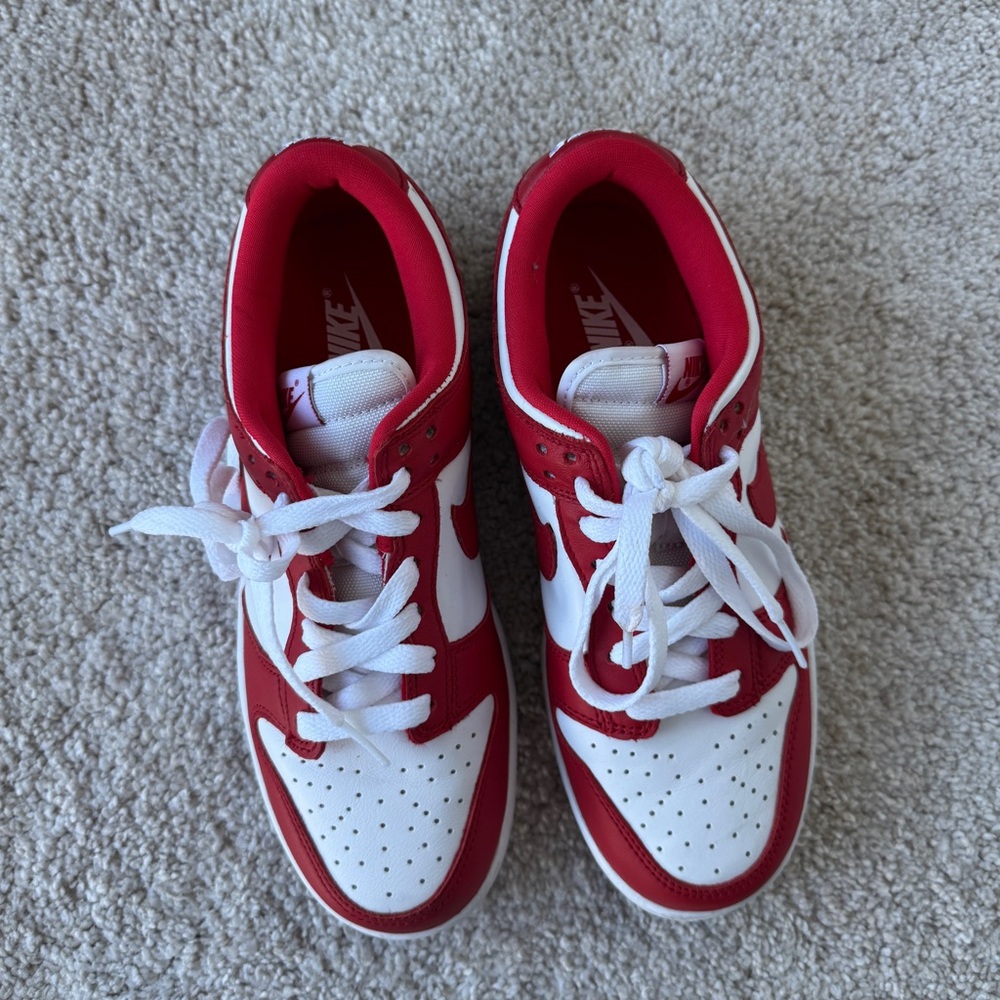 Nike Dunk Low Sneakers in University Red